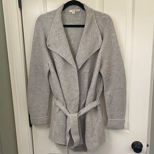 Boden Knitted Gray Belted cardigan Sweater